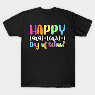 Math Formula 100 Days Of School Teacher Boy Girl T-Shirt